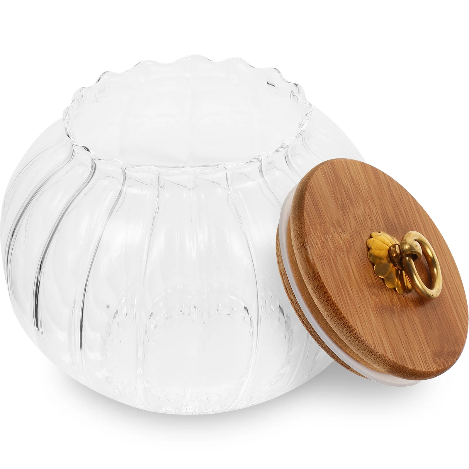 

Pumpkin Design Glass Storage Jar Airtight Sealed Lid Coffee Bean Holder Grain Food Organizer Glass Sealed Jar