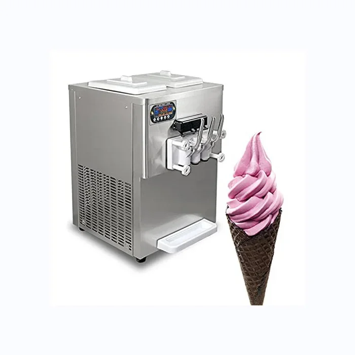 3 flavors commercial softy ice cream machine for sale