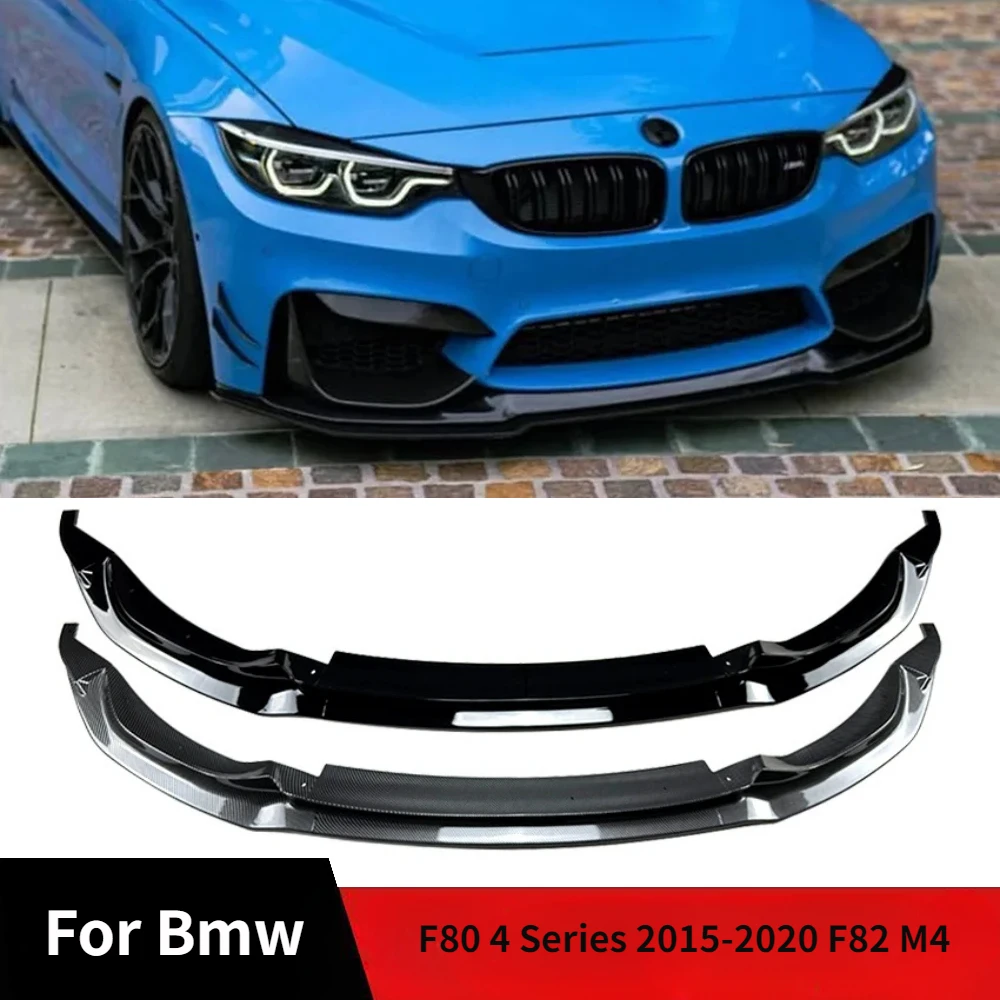 

Fit For Bmw F80 4 Series 2015-2020 F82 F83 M3 M4 V Style Car Front Bumper Splitter Lip Spoiler Body Kits Cover Car Accessories