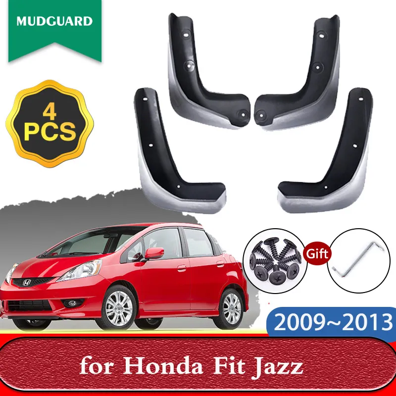 

4x Mudguards for Honda Fit Jazz 2009 2010 2011 2013 2nd 2 Gen Mud Flaps Splash Guards Front Rear Fender Mudflaps Car Accessories