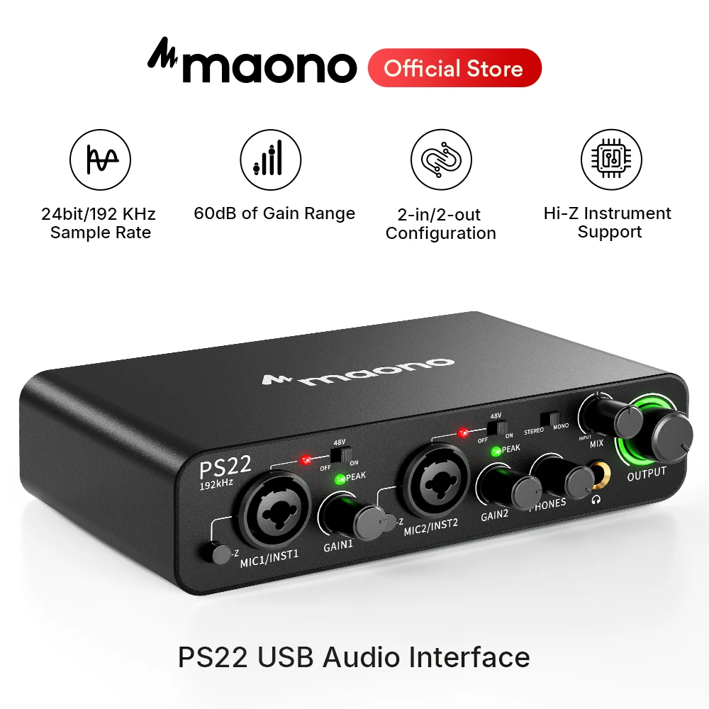 MAONO-PS22 Usb Audi…