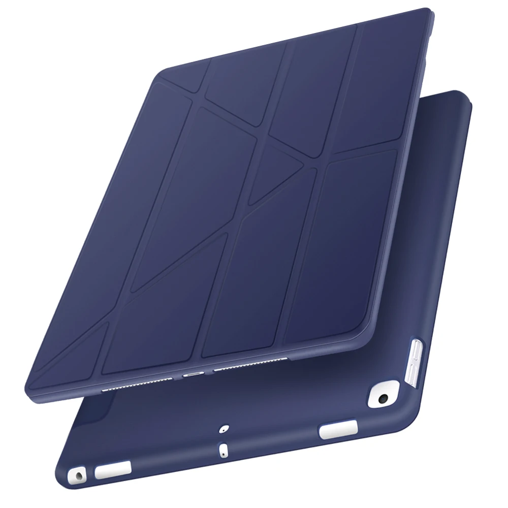 

Silicone Cover for iPad Case Pro 12 9 2021 Pro 11 2020 2018 10.5 PU Leather Protective Shell for iPad Air 4 Case Mini 6 Air 3