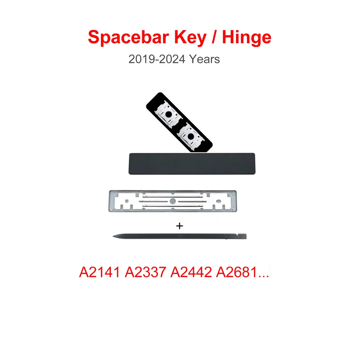 Scissor Hinge Bracket Spacebar Keycap Replacement Parts For MacBook Air Pro A2141 A2179 A2251 A2289 A2337 A2338 A2442 A2681 A294