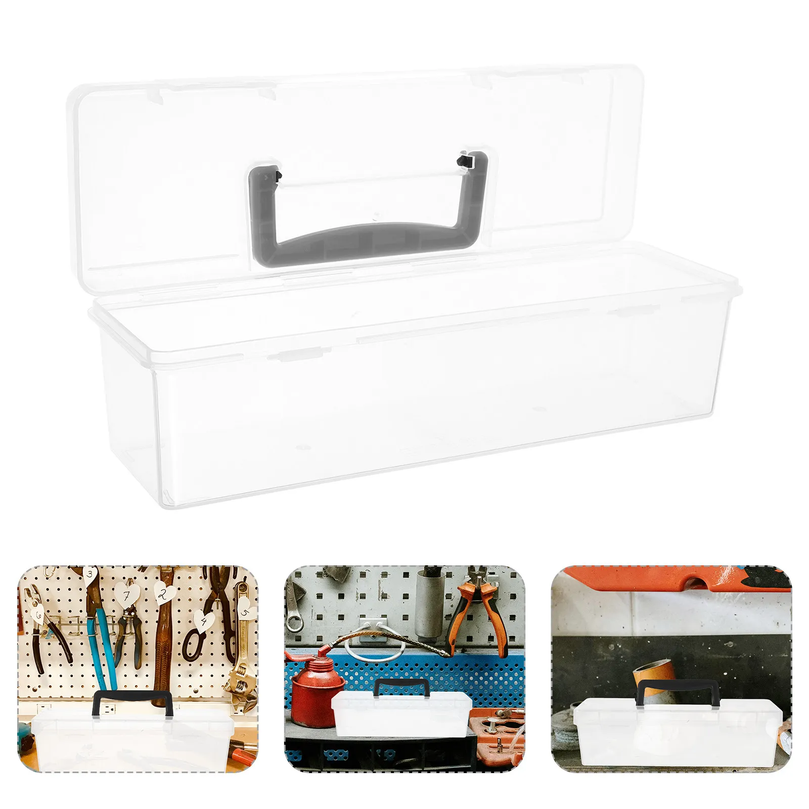 

Компактный органайзер для мелких деталей с прозрачной крышкой, портативный ящик для хранения гаек, болтов, винтов, для рукоделия, канцелярских принадлежностей, скотча васи
