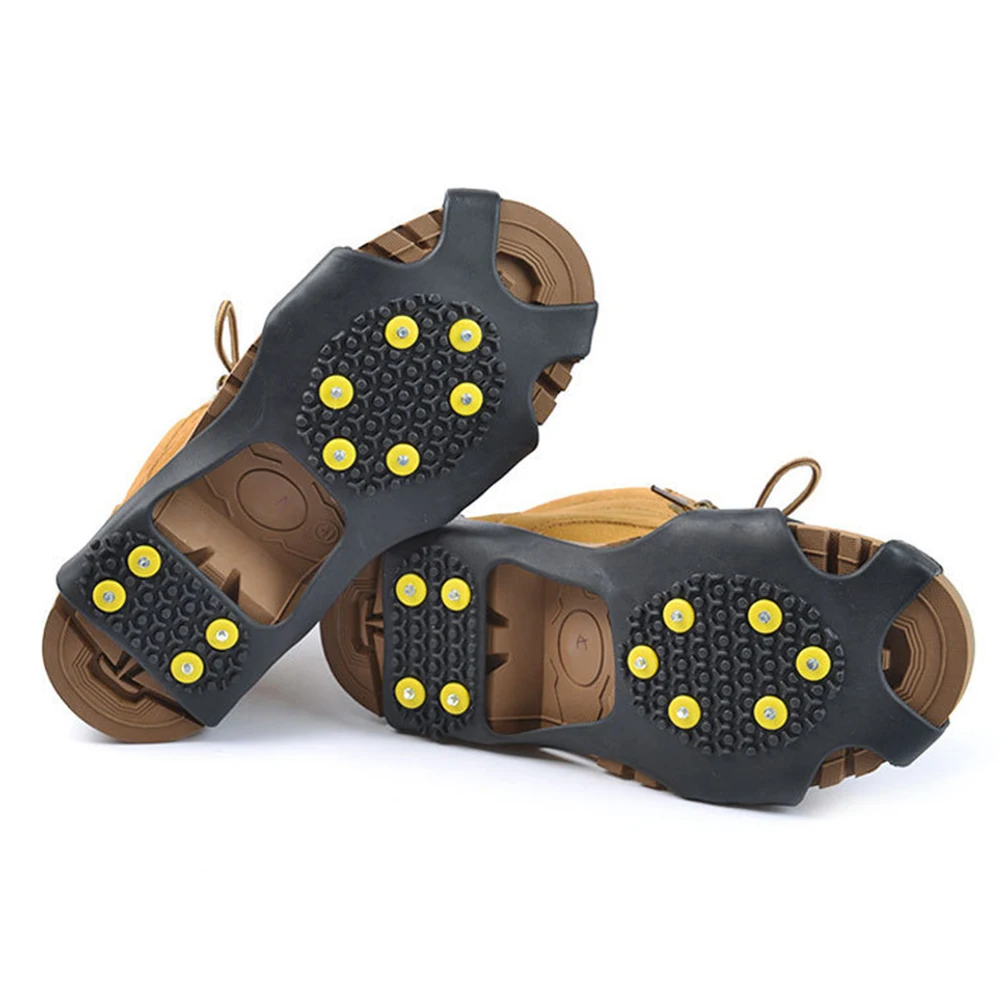10 Teeth Climbing Crampons Anti-Slip Mountaineering Cleats Unisex Snow Claw Shoe Covers Walking Hiking Accessories - Image 2