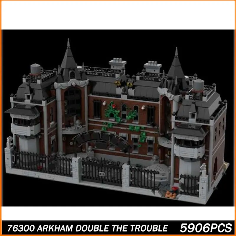 

Строительный блок MOC MOC Street View Mental Asylum Double the Trouble Модель Кирпичные игрушки Частицы Творческое образование Juguetes Подарки