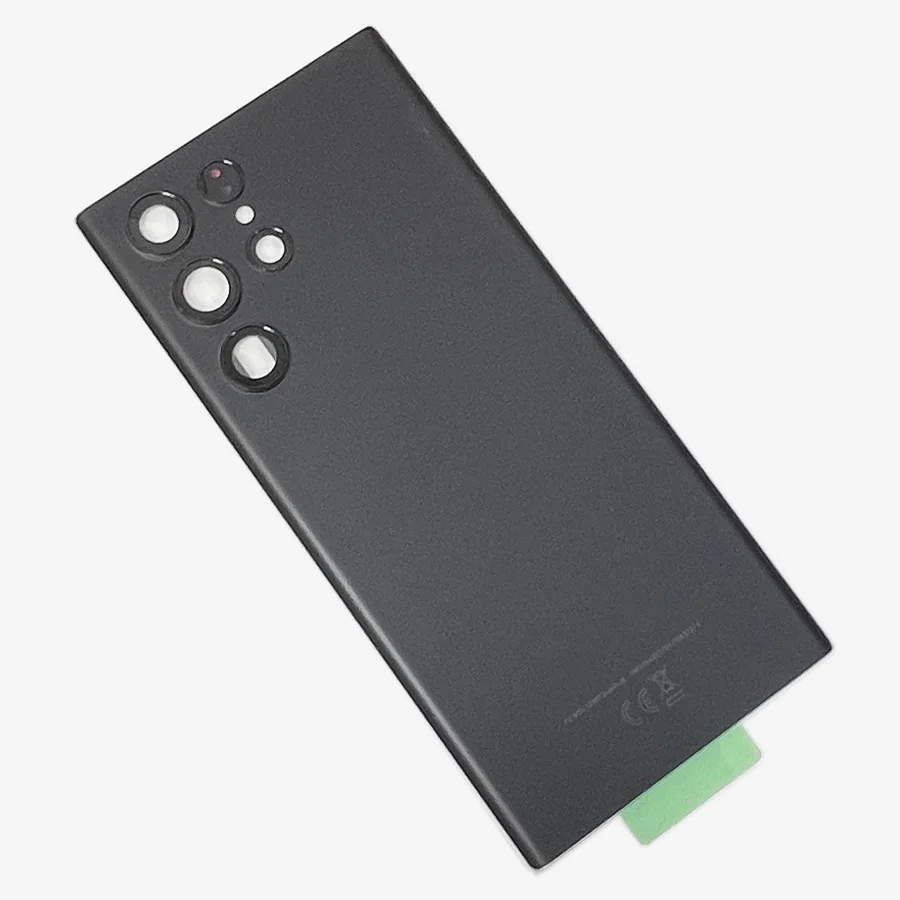 Cubierta trasera de cristal para Samsung Galaxy S22 Ultra 5G, carcasa dura de repuesto para batería trasera, cubierta de carcasa trasera con adhesivo