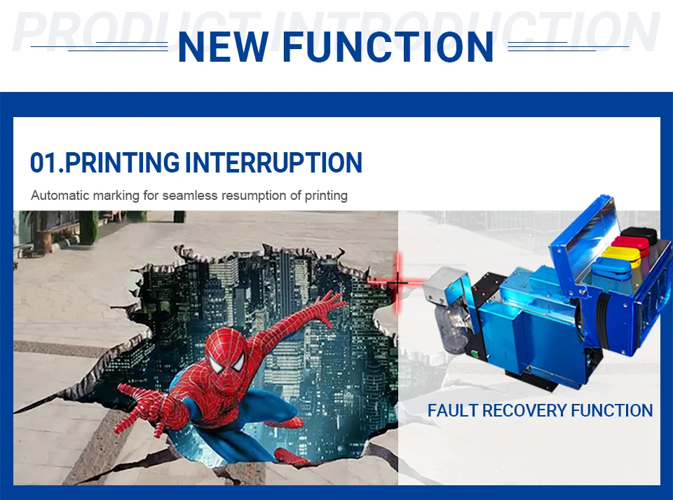 4-color Water-based Ink Direct to Floor Printer Car Parking Space Floor AI Floor Printing Machine