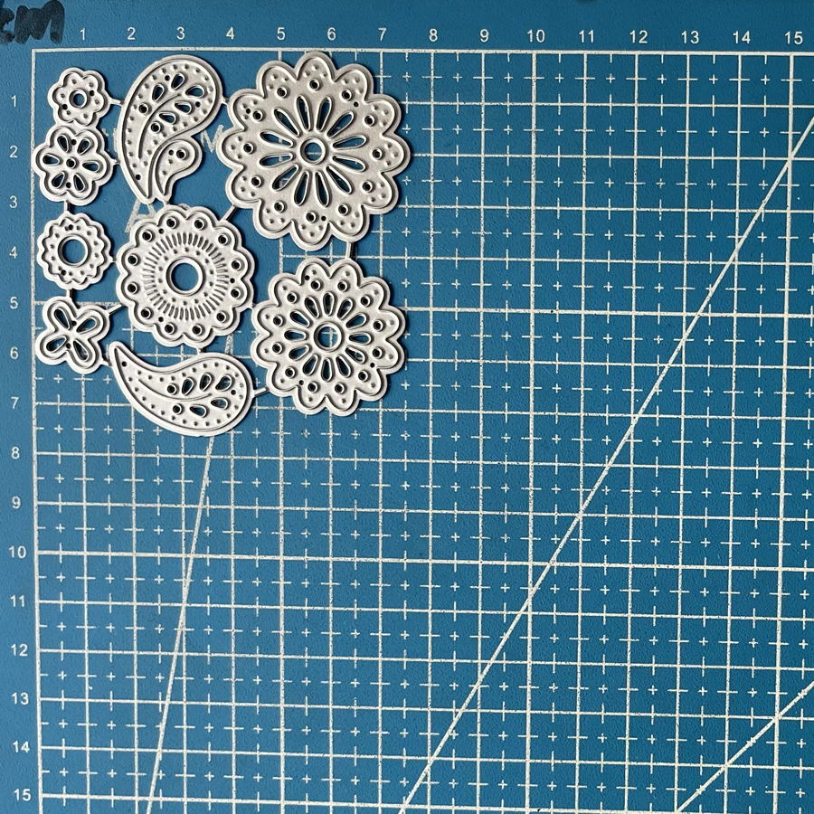 Lucky Goddess Metal Cutting Dies Nordic Flourishes Diy Scrapbooking Photo Album Decorative Embossing Paper Card Crafts