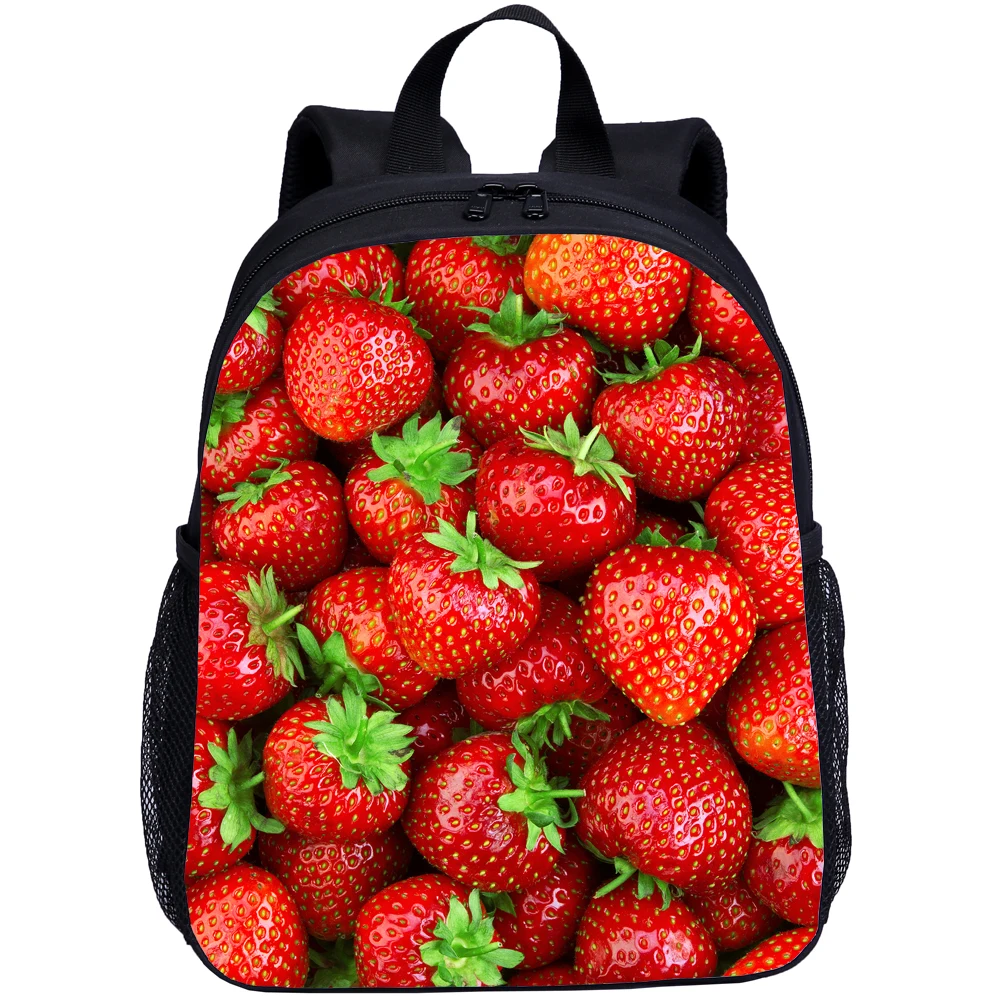 16 Inch Fruit Pattern Kids School Bag Backpack Kids Schoolbag Toddler Backpack Student Bag Lovely Lightweight Travel Bag