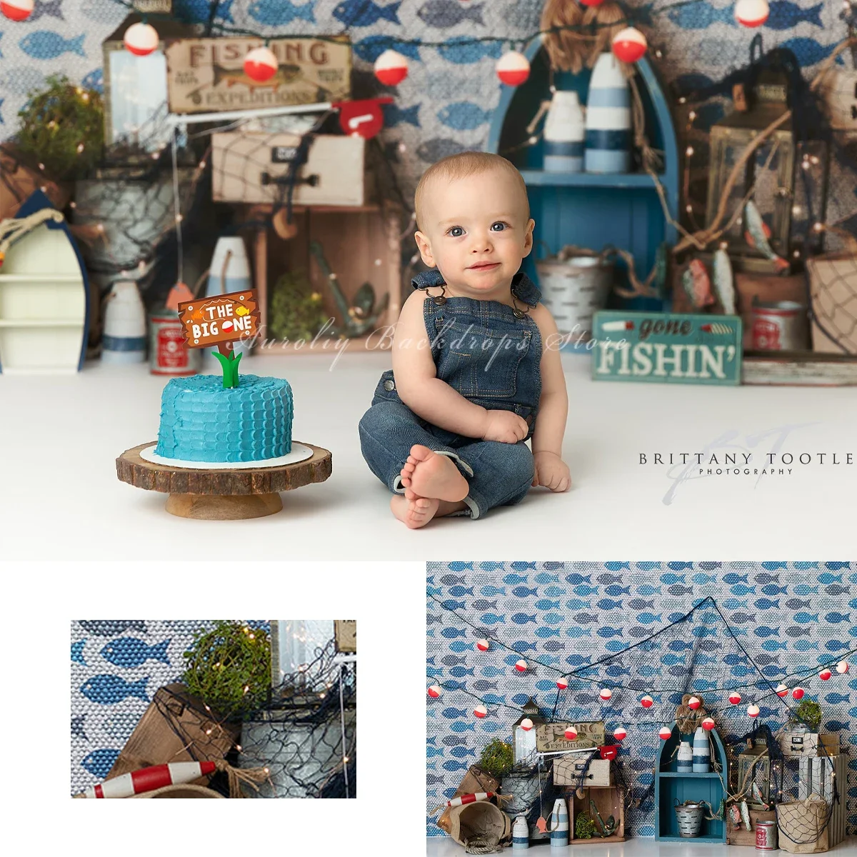 

Ежедневные рутинные фоны рыбака, торт, Smash, реквизит для фотосъемки для детей и взрослых, детские фотосессии, рыболовные инструменты, фотофоны