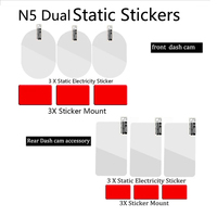 For DDPAI N5 Dual Dash Cam Smart Film and Static Stickers for DDPAI N5 Dual Car DVR VHB Sticker holder 3pcs