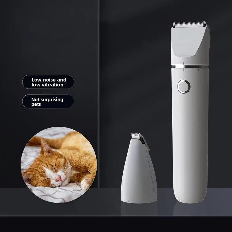 

Youpin Silent Dog Clippers 2 IN 1 Electric Dog Trimmer Dog Grooming Kit 2 Blade Heads Rechargeable Hair Trimmer for Cats