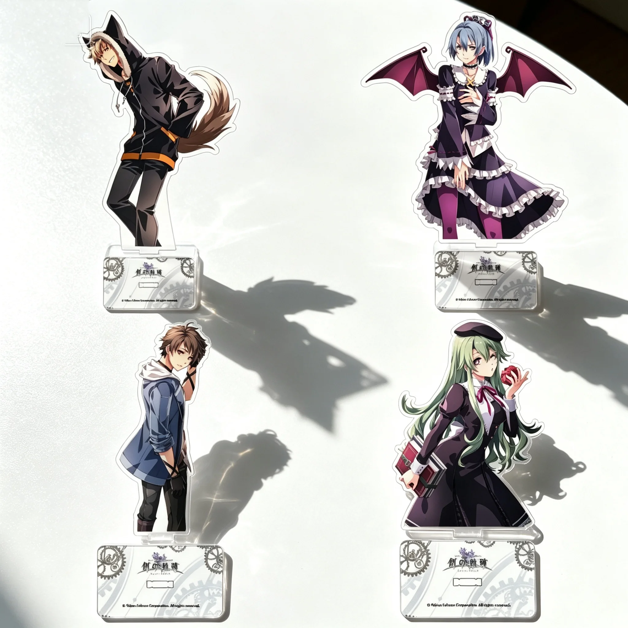 Game The Legend of Heroes: Trails into Reverie Rean Schwarzer Acrylic Stand Model Plate Keychains Desk Decorations