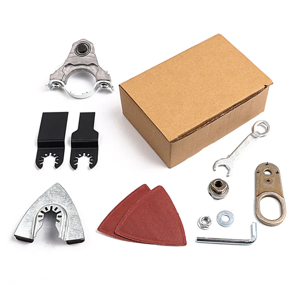 100 Type Angle Grinder Conversion Head Adapter M10 Thread Convert To Oscillating Power Tool Saw Blade Kit Woodworking Tool Parts