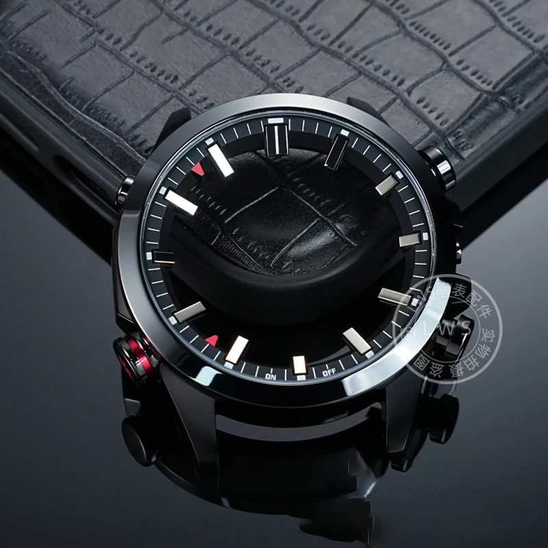 EQB-501 DYI case and mirror integrated for Casio EDIFICE EQB-600 EQB-700 watch stainless steel case modification watch strap