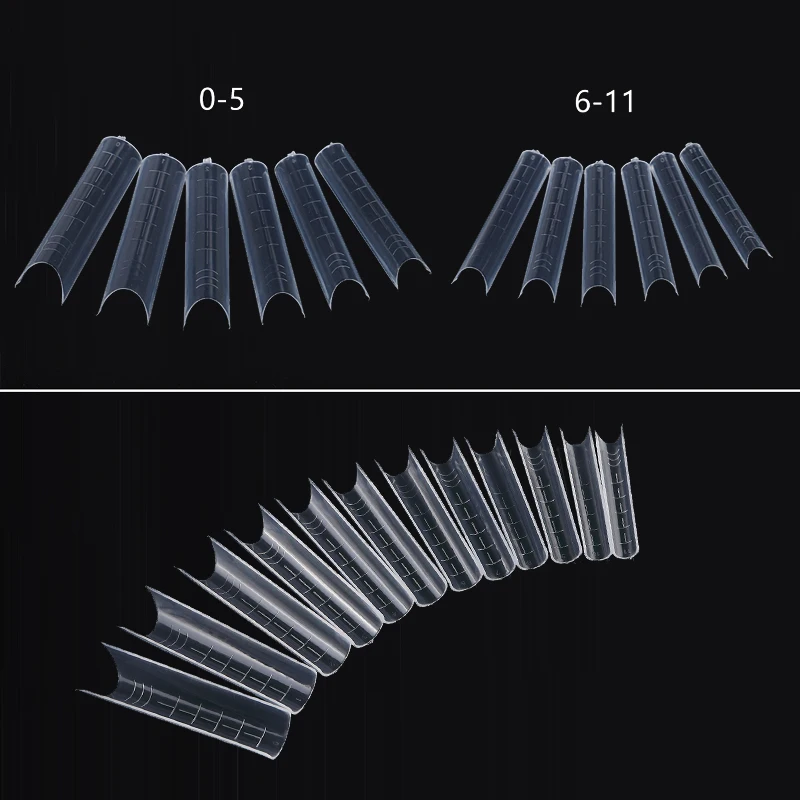 60Pcs Nail Dual Forms For UV Gel Quick Building Extension Square Top Forms Tips Molds Upper Forms Art Fake Nails System Tools