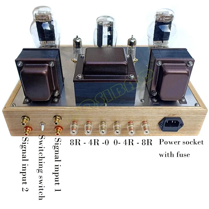 AOSIBAO EF85 Push 2A3C 2A3 HiFi Vacuum Tube Amplifier 5W*2 Hand welding Bluetooth 5.0 Single end Class A Tube Amplifier Audio