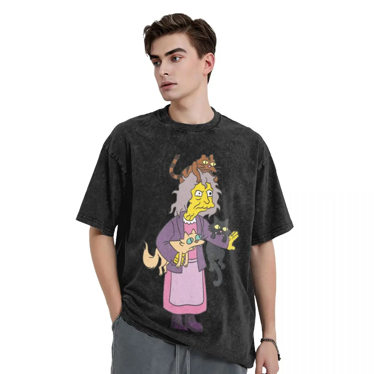 

Eleanor Abernathy (Cat's crazy) T-Shirt cheap stuff tops mens graphic t-shirts