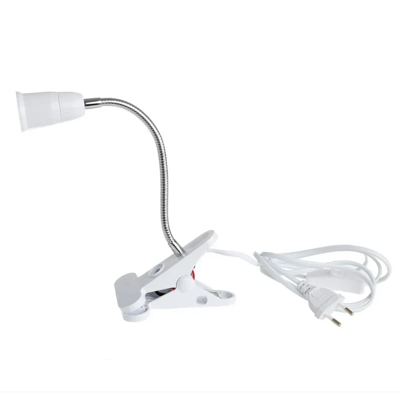 AC 85-265 V E27 20 cm Elastyczny przełącznik zaciskowy Gniazdo lampy LED Kabel zasilający Nowy