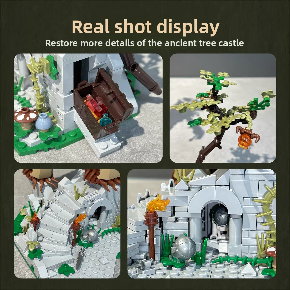 Arboreal Halten Bausteine Holz Mann Puppen Modell Bricks Set Spielzeug Kleine Partikel Magie Film Ideen Ornament für Kinder Geschenke