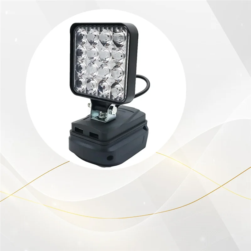 SCLS 16 LED 작업 조명 스포트라이트 야외 작업 낚시 18V 리튬 배터리에 대 한 휴대용 비상 도구 빛