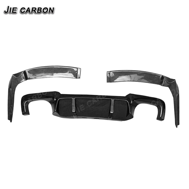 Diffusore posteriore stile PSM in fibra di carbonio per BMW Serie 5 M5 F10 F18 Paraurti posteriore Labbro sotto spoiler Splitter Kit prestazioni