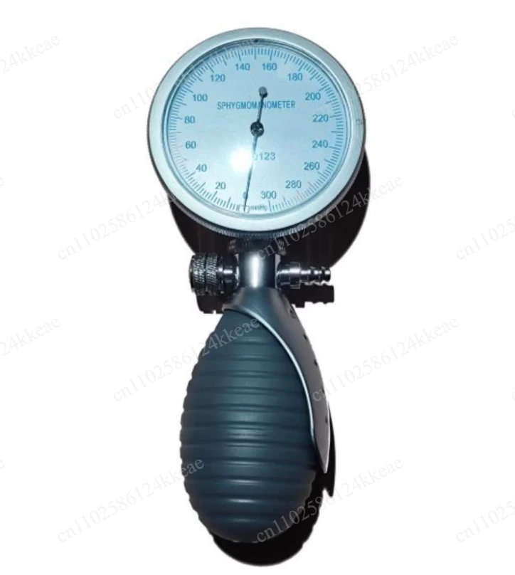 Holding A Gas Pressure Gauge, An Inflatable Pressure Gauge, A Leak Gauge, and A Hand-pinched Inflatable Endoscope Leak Gauge