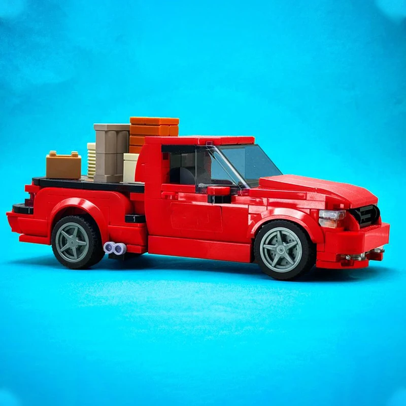 283PCS MOC City Champions Super Car Brian S Built Tough F 150 Lightning Fast Furious Model Technology DIY Building Blocks Gift