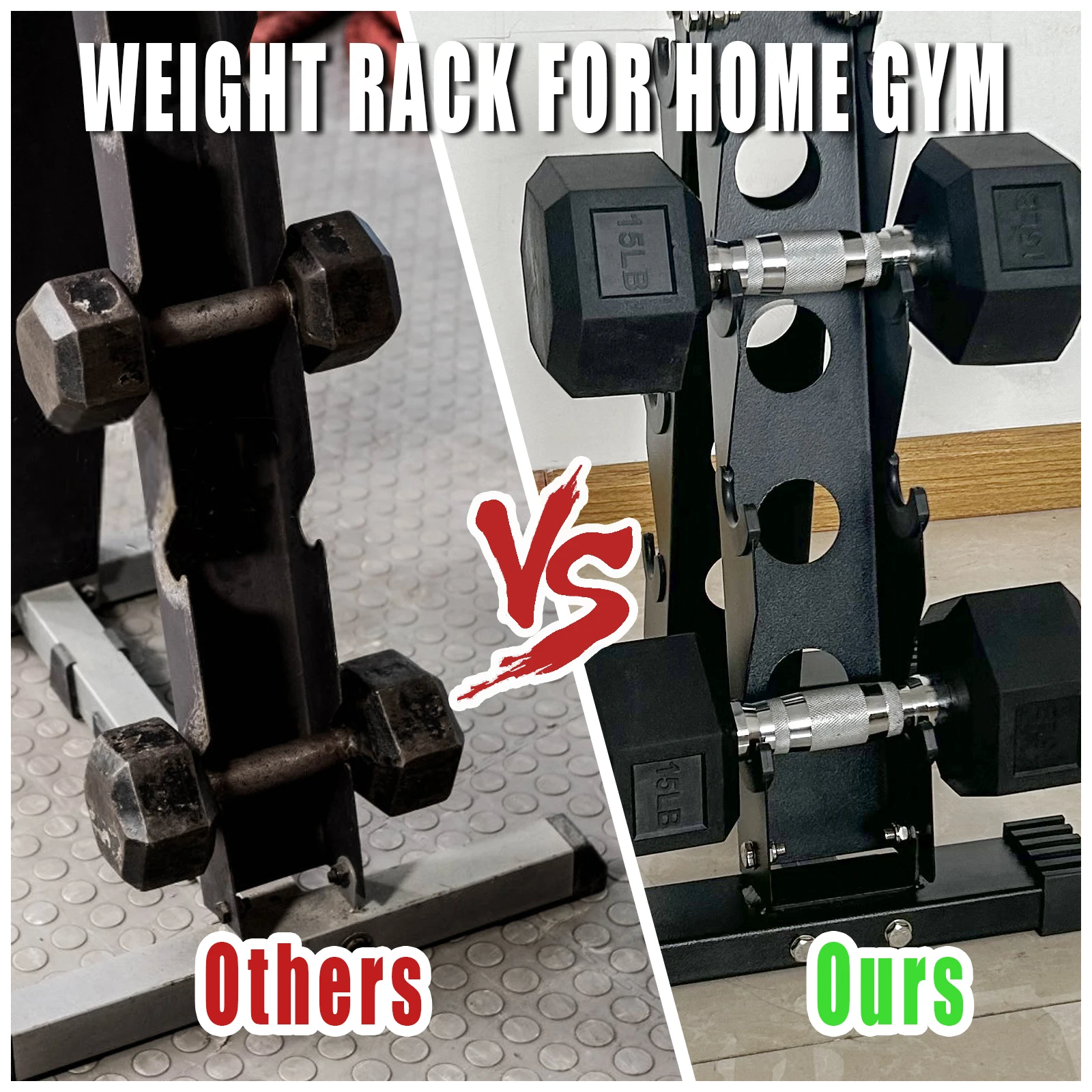 Dumbbell Rack, A-Frame Home Gy - Home Gym Dumbbell Workout recension och pris
