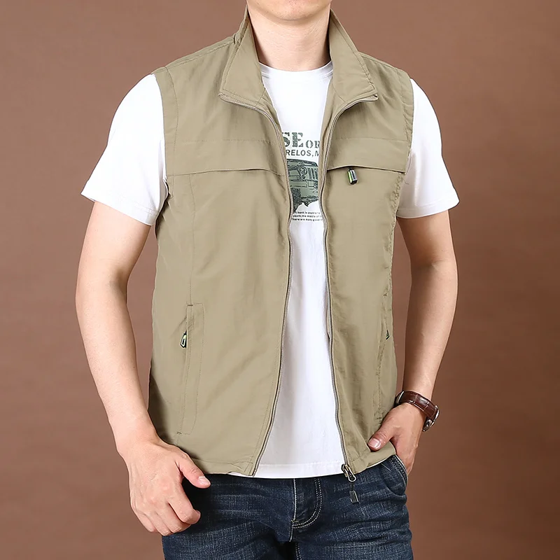 

Coat Summer for Men Camping Vest Tactical Jackets New in Men's Sets Clothing Work MAN Fishing Hunting Denim Mesh