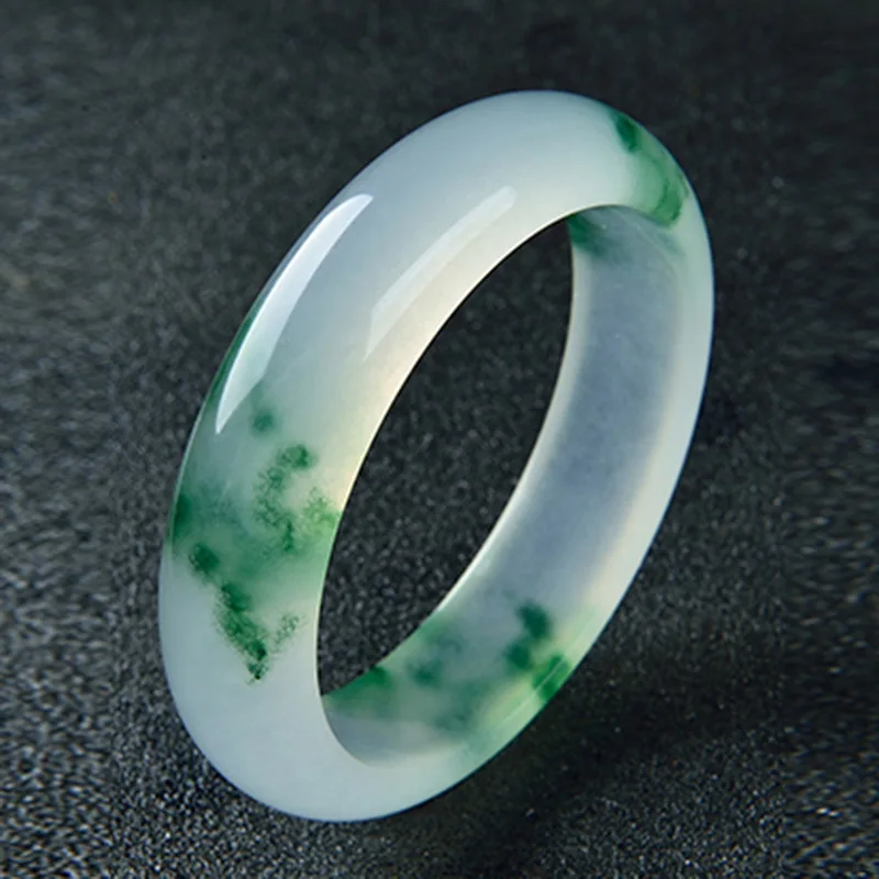 

Genuine Natural Green White Jade Bangle Bracelet Hand-Carved Charm Jewelry Fashion Accessories Amulet for Men Women Lucky Gifts