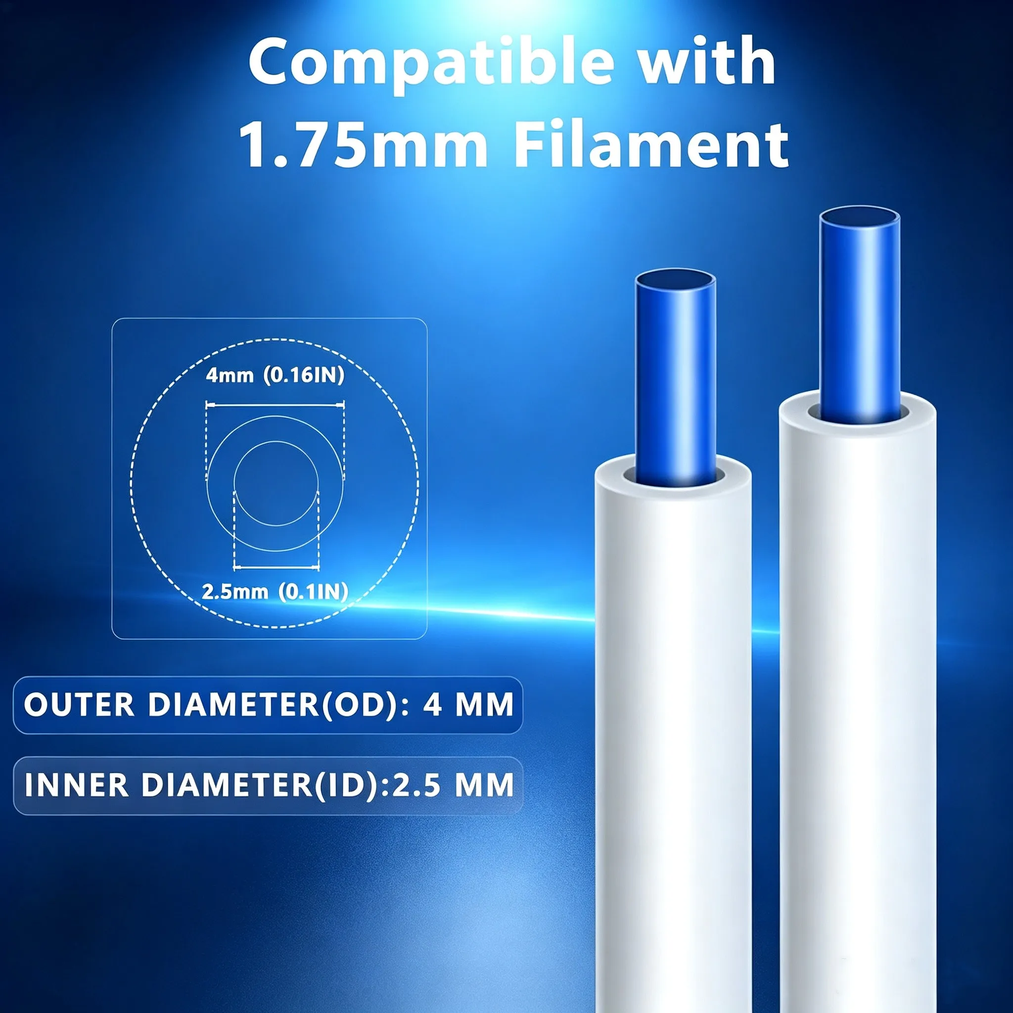 2,5 x 4 mm PTFE Teflon-buis vo - Ptfe Tape Thread recensie en prijs