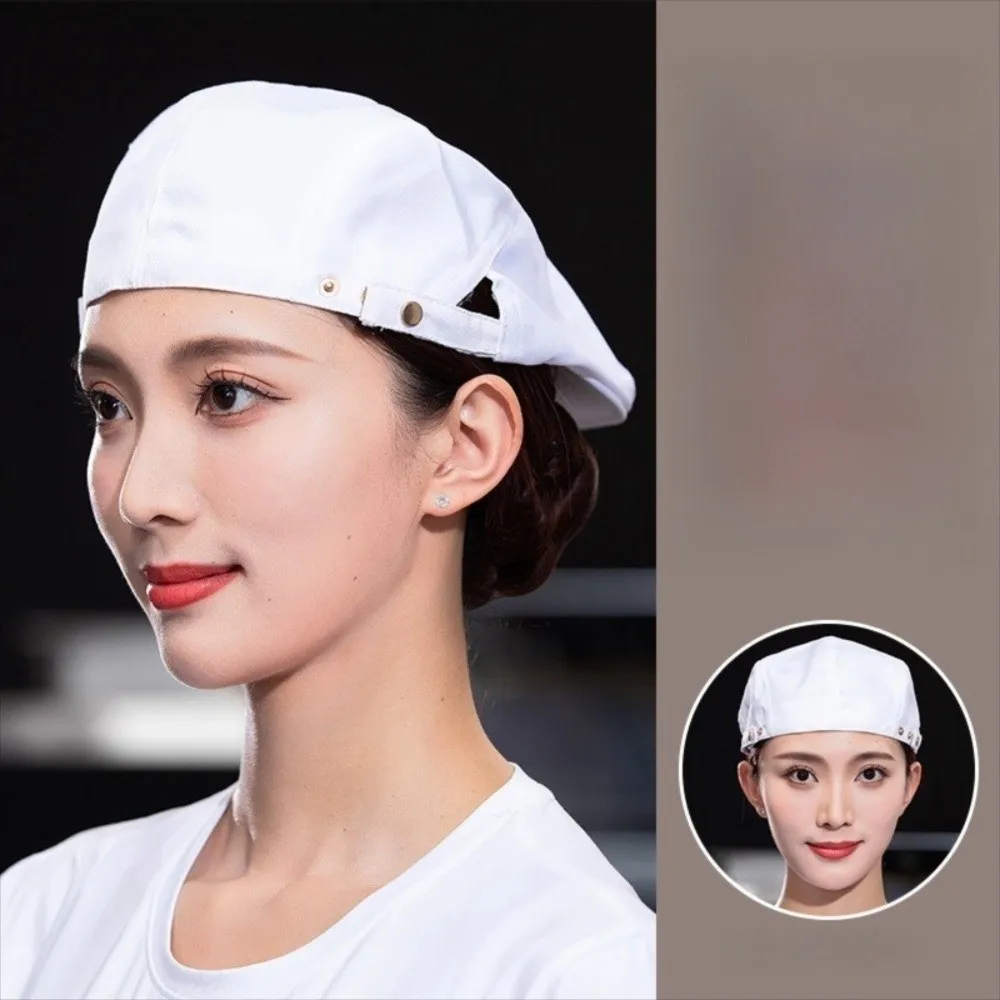 High Quality Breathable Beret Hat Oil-resistant Canvas Service Cap Comfortable Male Chef Hat Unisex