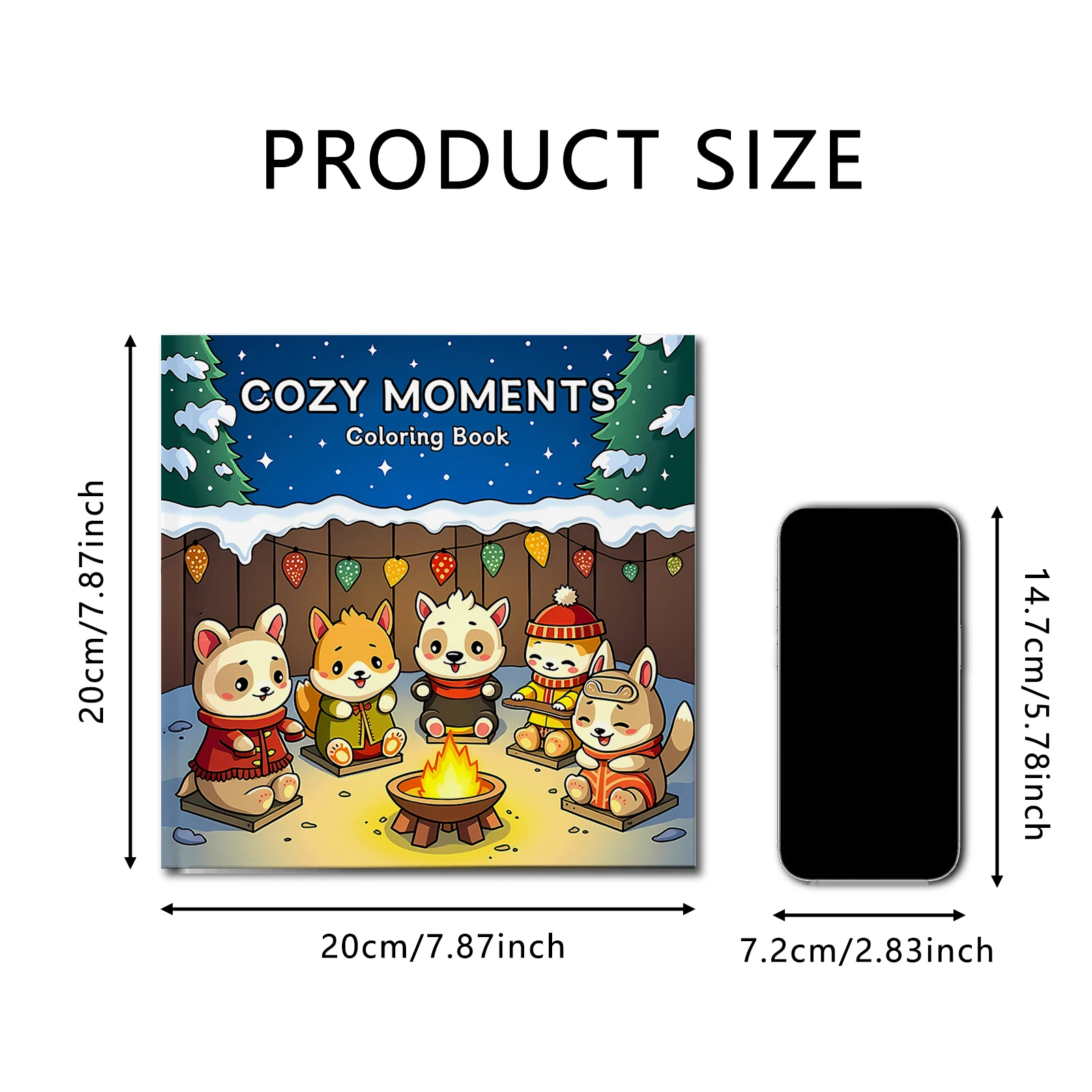 COZY MOMENTS Bold-easy Patterns Coloring Book for Adults Cute Drawing Book Perfect Gift for Party and Birthday