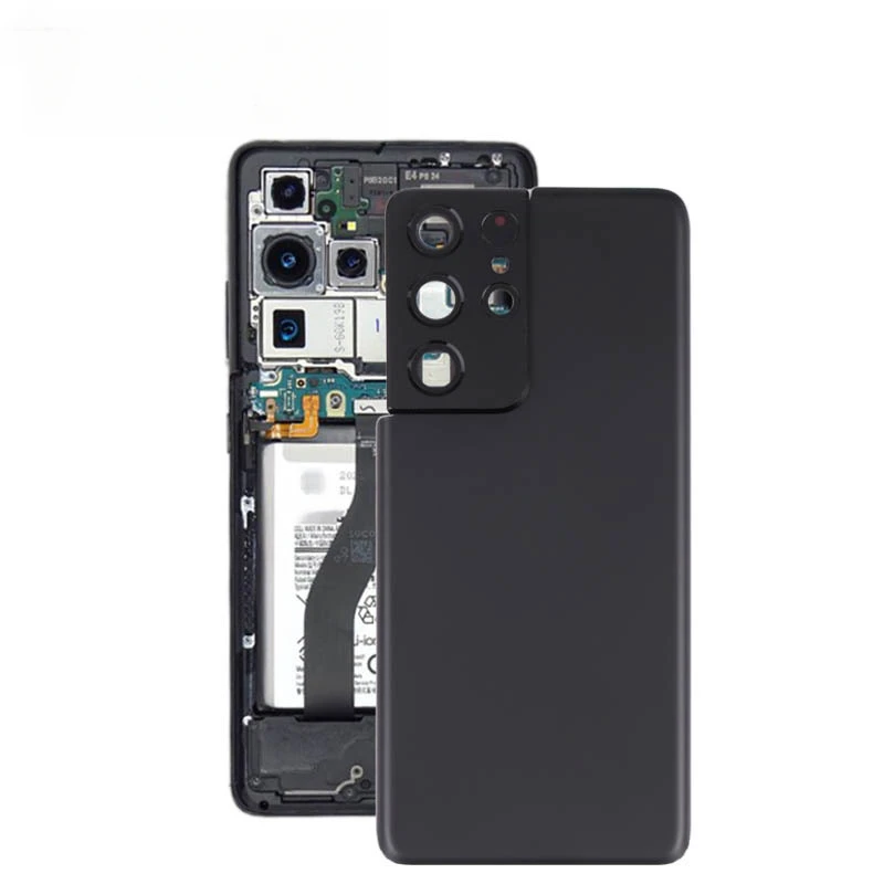 For Samsung Galaxy S21 Ultra Battery Back Cover with Camera Lens Cover 5G Mobile Phone Replacement Parts