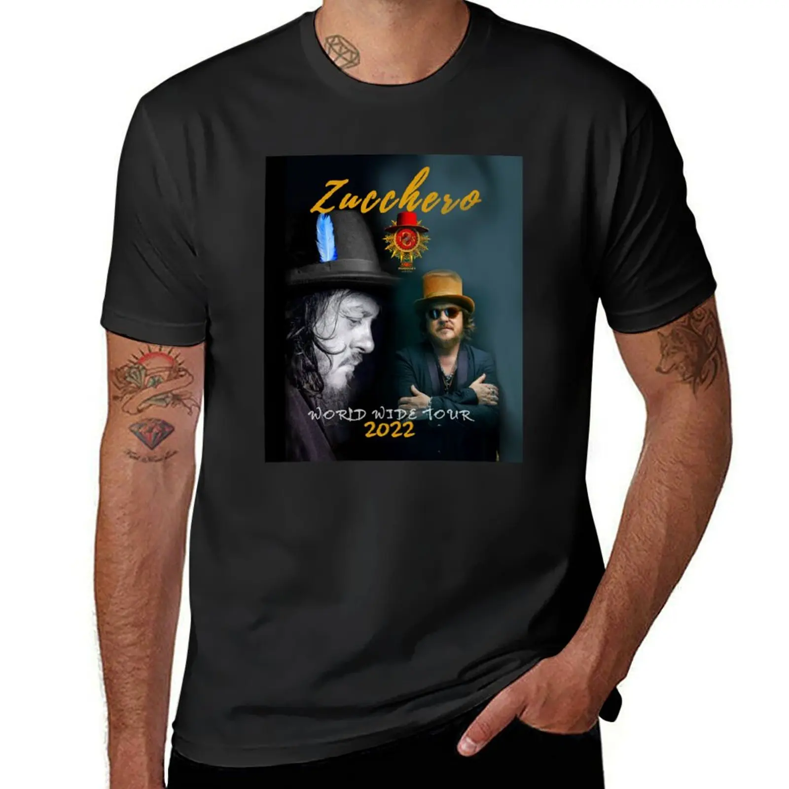 

Zucchero the Italian singer T-Shirt vintage clothes customizeds shirts graphic tees aesthetic clothes slim fit t shirts for men