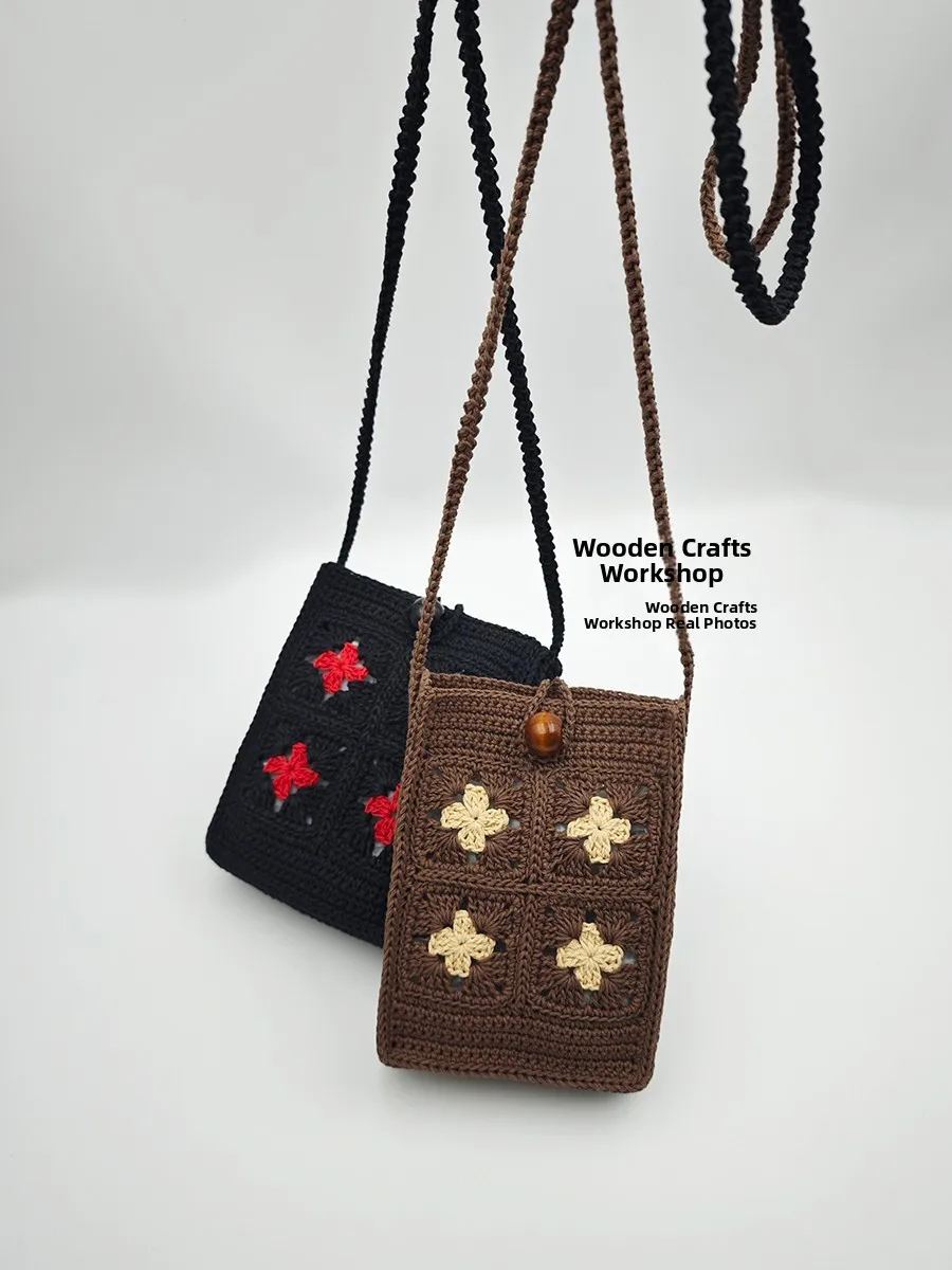 kit-de-materiais-para-croche-artesanal-diy-fio-de-algodao-bolsa-transversal-de-trevo-de-quatro-folhas-para-celular-pacote