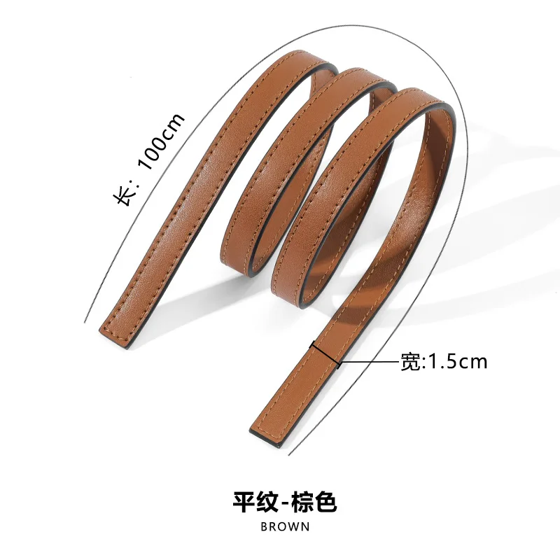 

Plain Pattern Calf Leather Handbag Strap 1.2/1.5/1.8/2.5cm Width Shoulder Strap Diy Replacment Bag Strap Belt Bag Accessories