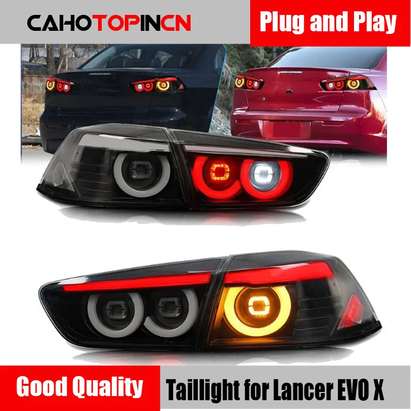 

Car Tail Lights For Mitsubishi Lancer EVO X 2008-2018 LED Car Tail Lamps Daytime Running Lights Dynamic Turn Signals