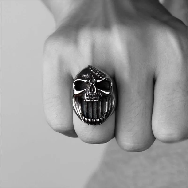 Portable Mini Ring Beer Bottle Opener Stainless Steel Finger Ring Bottle Cap Opening Remover Kitchen Bar Tools Skull Punk Ring