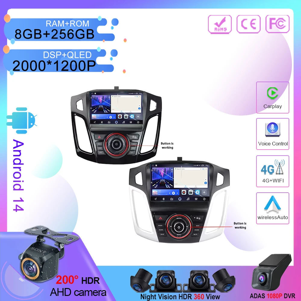 ΠΡΠ»ΡΡΠΈΠΌΠ΅Π΄ΠΈΠΉΠ½ΠΎΠ΅ Π³ΠΎΠ»ΠΎΠ²Π½ΠΎΠ΅ ΡΡΡΡΠΎΠΉΡΡΠ²ΠΎ Ρ Π°Π²ΡΠΎΡΠ°Π΄ΠΈΠΎ Android Π΄Π»Ρ Ford Focus 3 Mk 3 2011 2012 2013 2014 2015-2019, Π°Π²ΡΠΎΠΌΠΎΠ±ΠΈΠ»ΡΠ½ΡΠΉ ΠΏΠ»Π΅Π΅Ρ, GPS, ΡΡΠ΅ΡΠ΅ΠΎΠ½Π°Π²ΠΈΠ³Π°ΡΠΈΡ, DVD ΠΡΠ»ΡΡΠΈΠΌΠ΅Π΄ΠΈΠΉΠ½ΠΎΠ΅ Π³ΠΎΠ»ΠΎΠ²Π½ΠΎΠ΅ ΡΡΡΡΠΎΠΉΡΡΠ²ΠΎ Ρ Π°Π²ΡΠΎΡΠ°Π΄ΠΈΠΎ Android Π΄Π»Ρ Ford Focus 3 Mk 3 2011 2012 2013 2014 2015-2019, Π°Π²ΡΠΎΠΌΠΎΠ±ΠΈΠ»ΡΠ½ΡΠΉ ΠΏΠ»Π΅Π΅Ρ, GPS, ΡΡΠ΅ΡΠ΅ΠΎΠ½Π°Π²ΠΈΠ³Π°ΡΠΈΡ, DVD