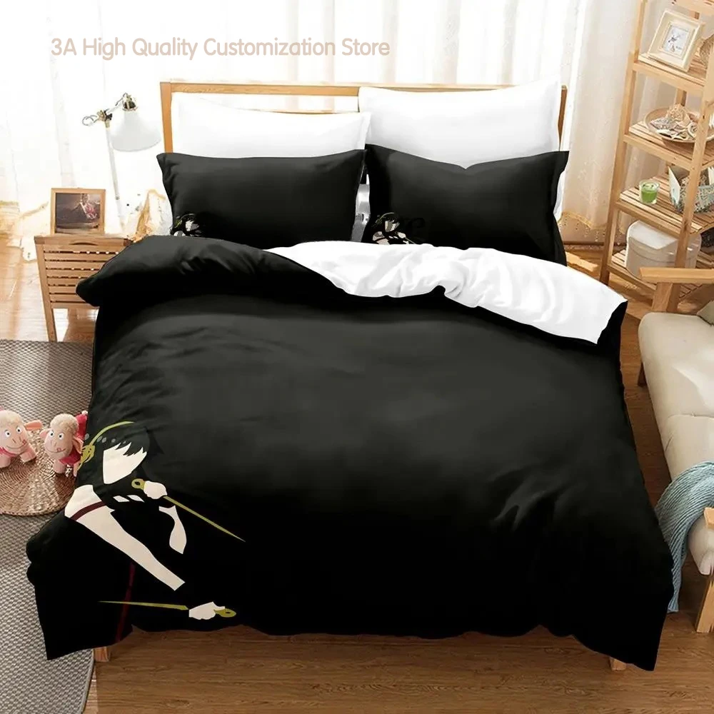 Spy Family Yor Forger Bedding Set Single Twin Full Queen King Size Bed Set Aldult Boys Bedroom Duvetcover Sets Anime Bed Sheet view 4