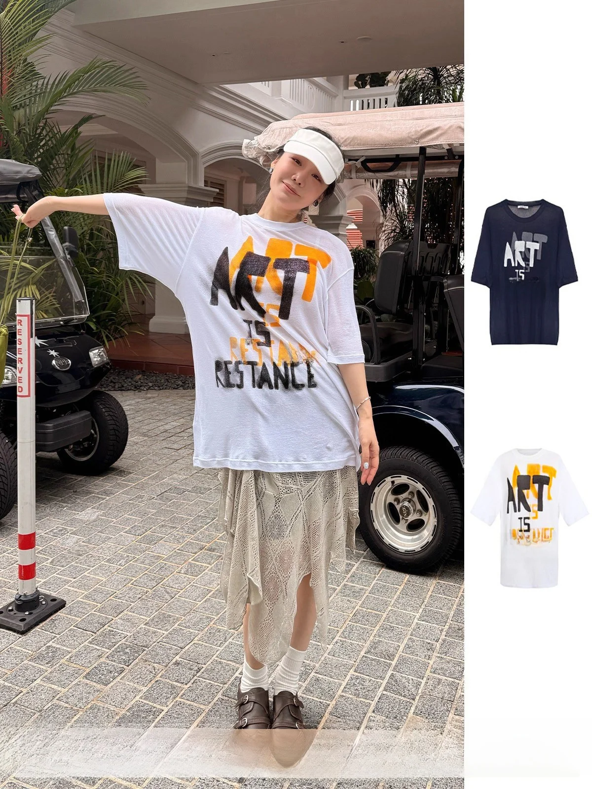 

Футболка женская хлопковая с художественным принтом и эффектом напыления краски, прямого кроя, стандартной длины, повседневная