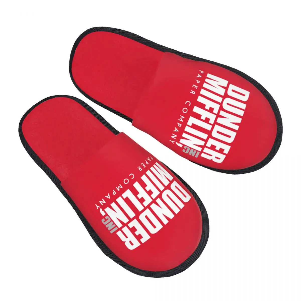 The Office TV Show Dunder Mifflin Paper Company Guest Slippers for Spa Women Custom Print House Shoes