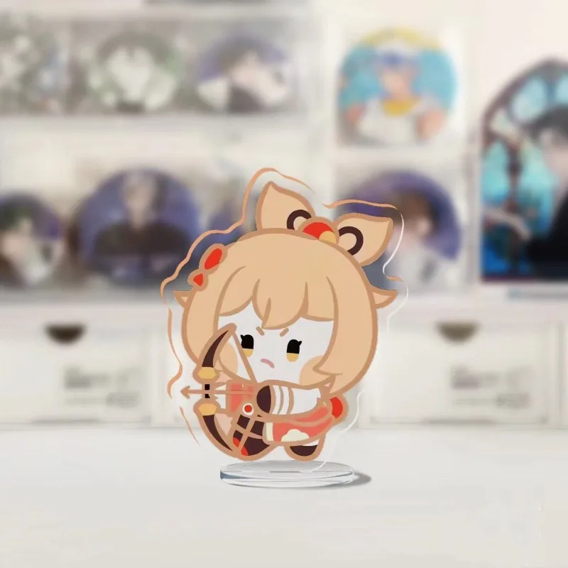 

Genshin Impact Anime Figures Stand Model Plate Kawaii Kaedehara Kazuha Desktop Decoration Friends Gift Collection Ornament Cos