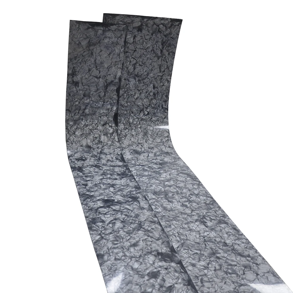 2Pcs Gauge 0.5mm Celluloid Sheet Drum Wrap Musical Instrument Deco Sheet Diamond Gray 10x60'' and 16x60''