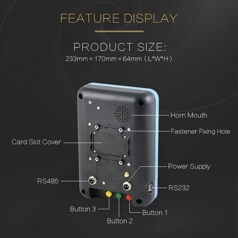 Bus Fare Collection System Smart Gprs Nfc Android Bus Validator Support Four ISO7816 Sim Cards 5 Inch TFT Color Display 12V-36V