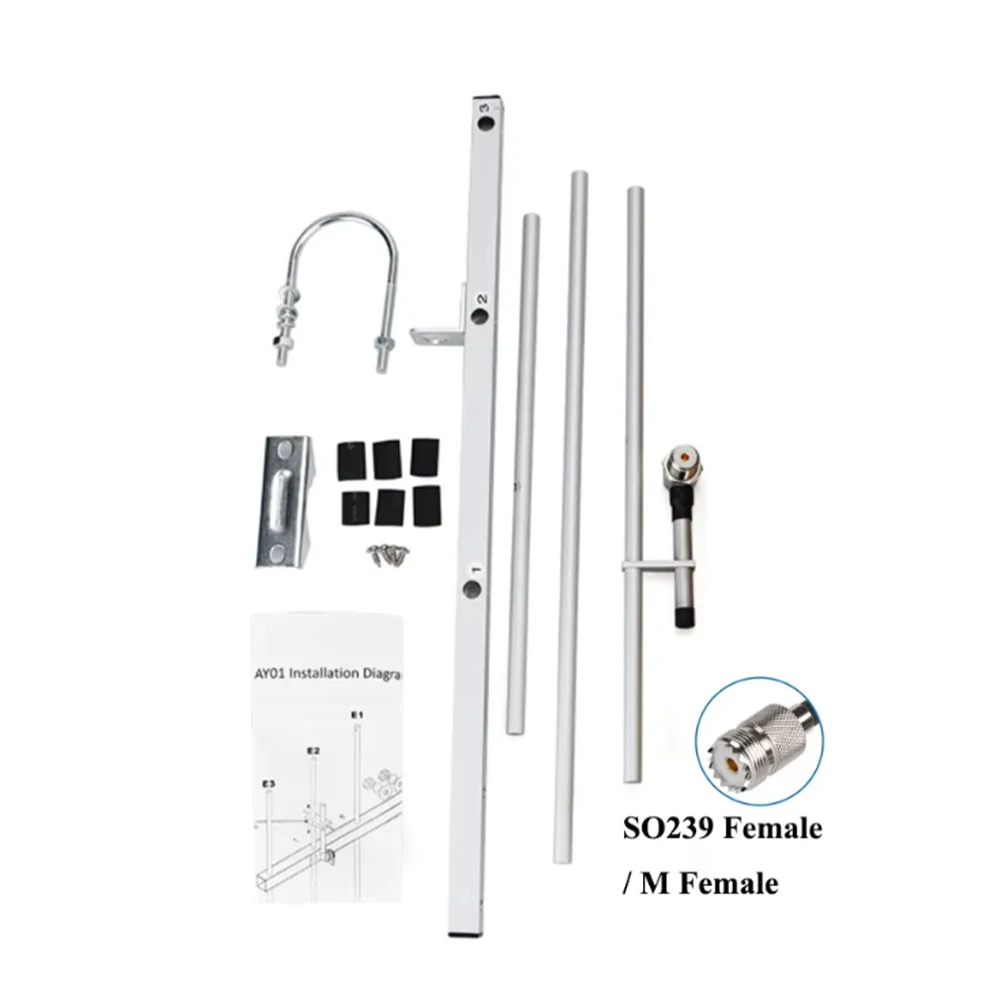 Ham Radio Yagi Antenna,UHF 400-470MHz Long-Range,7dBi Signal Booster for GMRS HT & FM