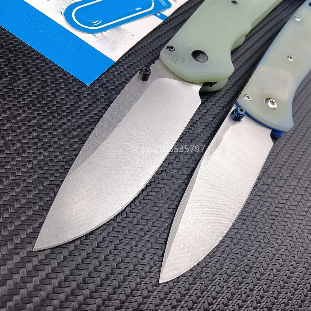 BM 535 Bugout 560 Freek G10 Handle Folding Pocket Knife Drop Point Satin Blade Self Defense Hunting EDC Outdoor Knives Gift